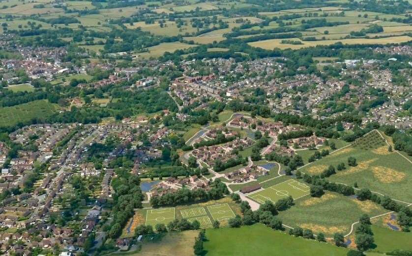 The proposed development on Limes Land in Tenterden