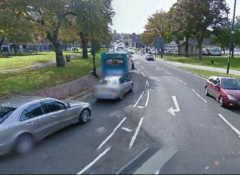 Chatham's Globe Lane, in 2008 before a bus shelter was installed. Picture: Google Street View
