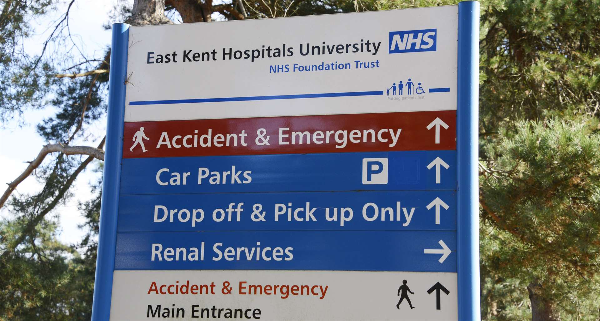 The East Kent Trust has five sites including William Harvey, QEQM and Kent & Canterbury