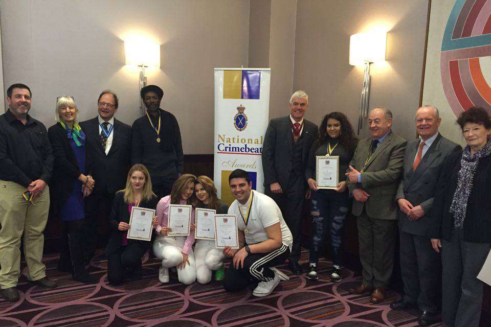 The group were awarded a £1,000 first prize at the National Crime Beat Awards