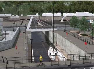 An artist’s impression of the completed channel