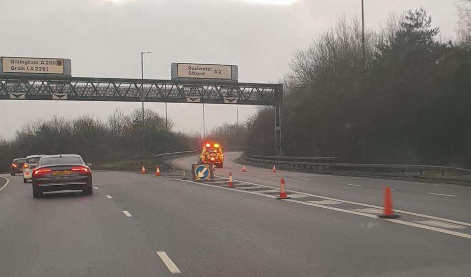 The slip road of the A2 Watling Street was closed due to an incident Picture: Nicola Pratten Johnson (6967938)