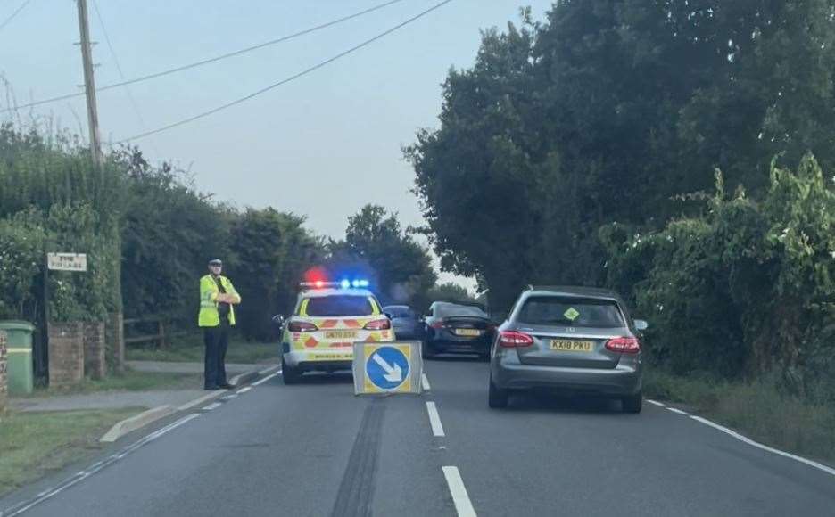 Accident on the A229 Staplehurst Road between Staplehurst and Maidstone