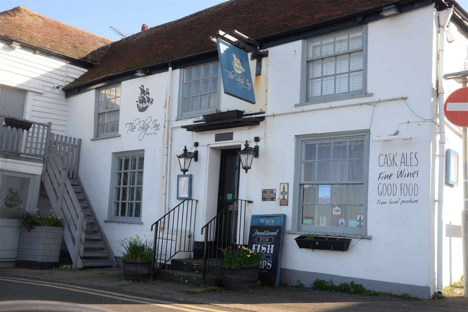 The Ship Inn on Herne Bay seafront today. Picture: Chris Davey