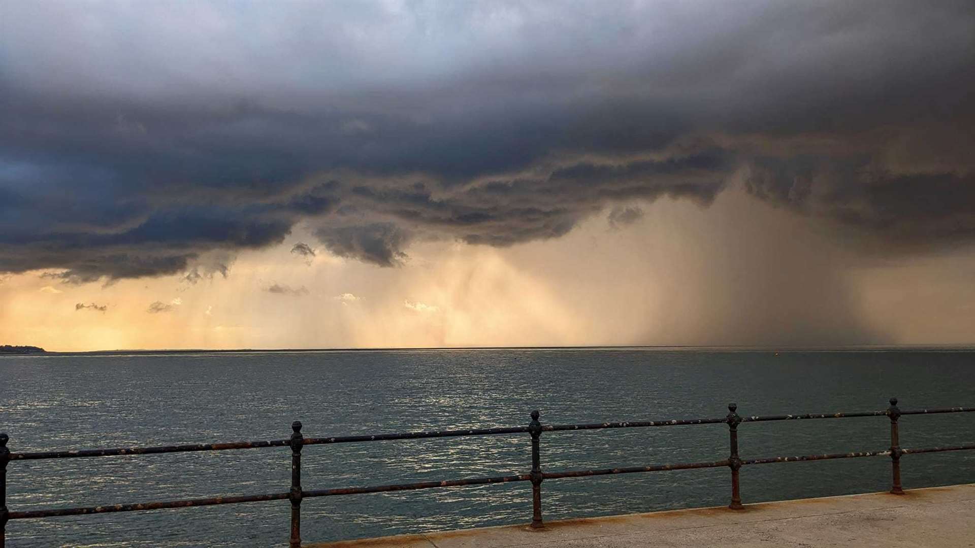 Stunning photos have shown a storm lurking over Herne Bay. Picture: Lewis Perry-French