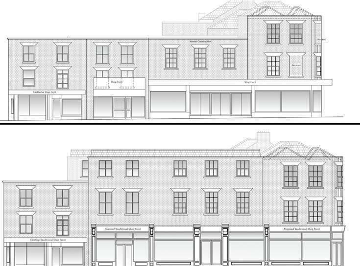 The Original Factory in Deal would be broken up into five separate shops. Picture: Planning portal