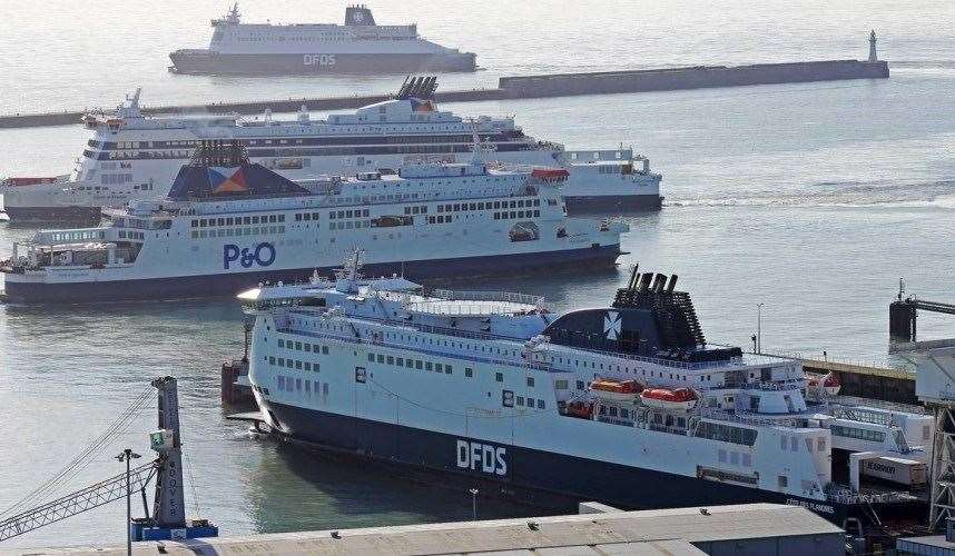 P&O Ferries and DFDS have a new co-operation deal. Picture: Port of Dover