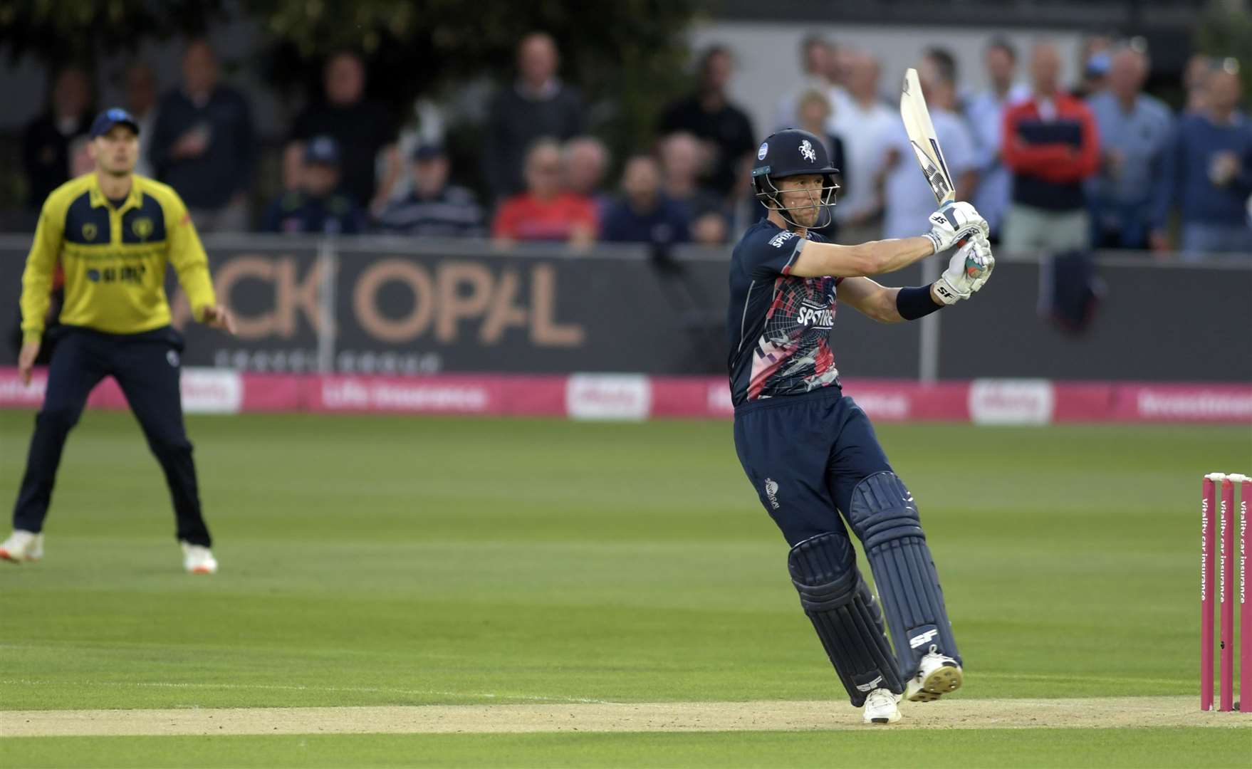 Joe Denly scored 11 and took 1-20 with the ball for Kent against Birmingham. Picture: Barry Goodwin (50663576)