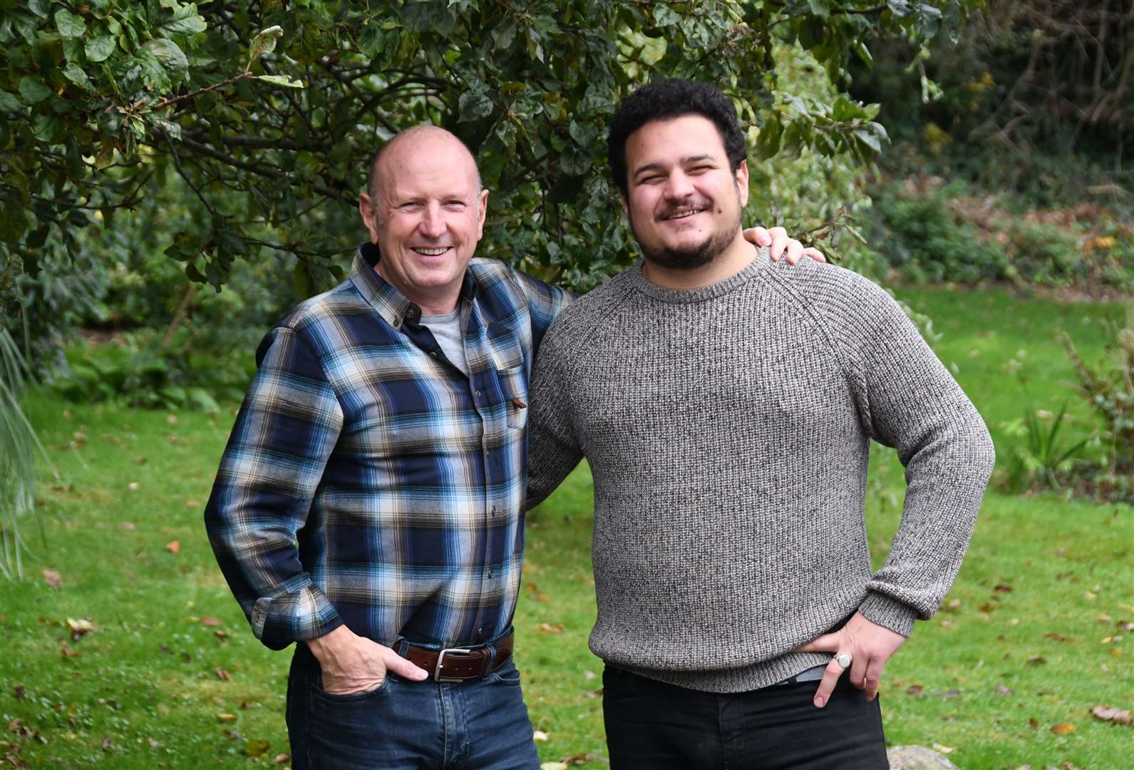 Charles Barnick (left) and his son Seb Barnick plan to open the Pleasant Land distillery in East Brabourne