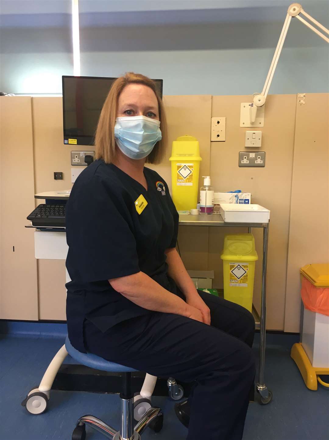 Covid vaccinator at Medway hospital Amanda Ballard (44678617)