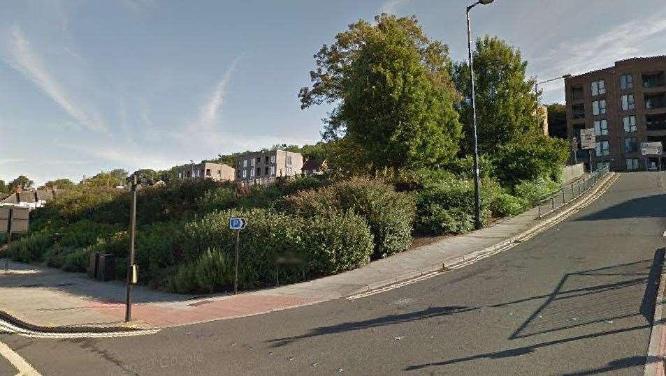 The car park in Queen Street on the corner of Slicketts Hill is for sale. Picture: Google