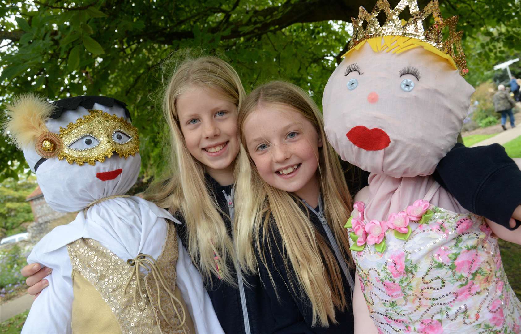 Emily Andres and Rubu Gurney at the Scarecrow Trail last year Picture: Chris Davey