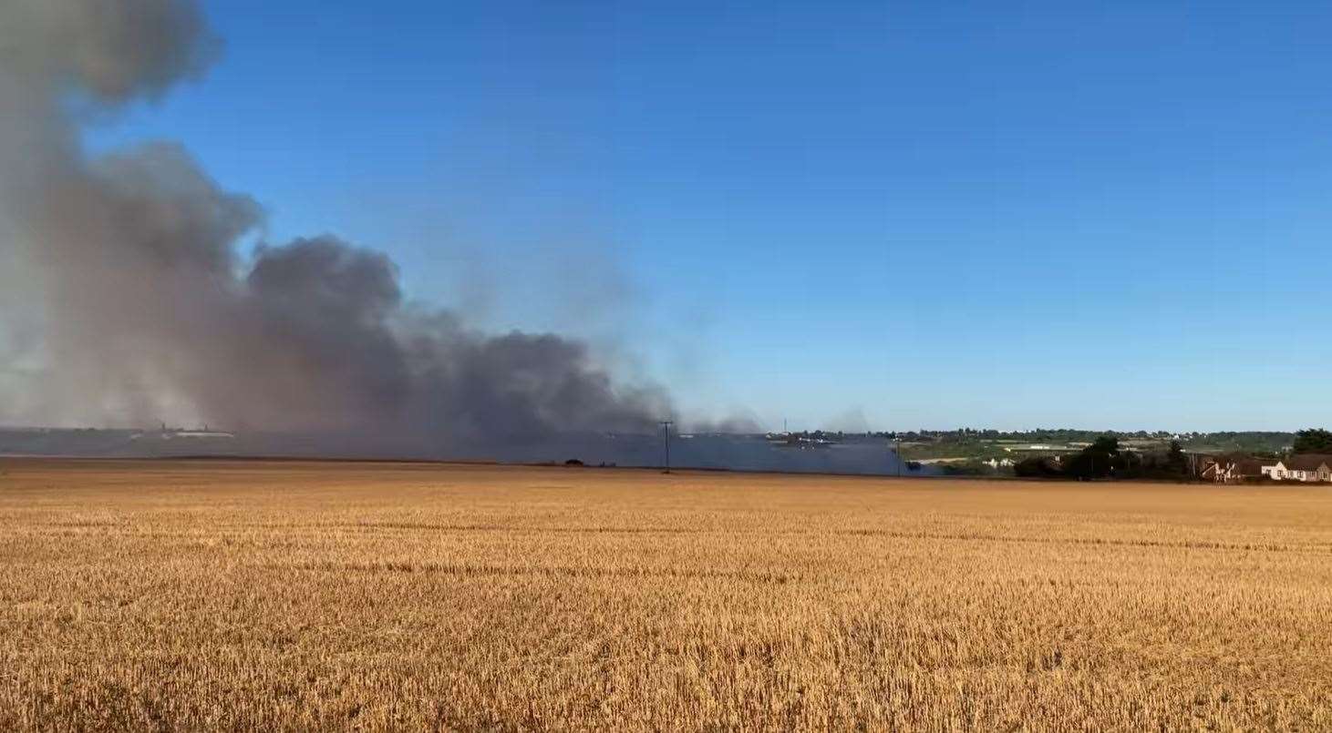 A recent field fire near Dartford. Picture:Jodie Lee Stainer