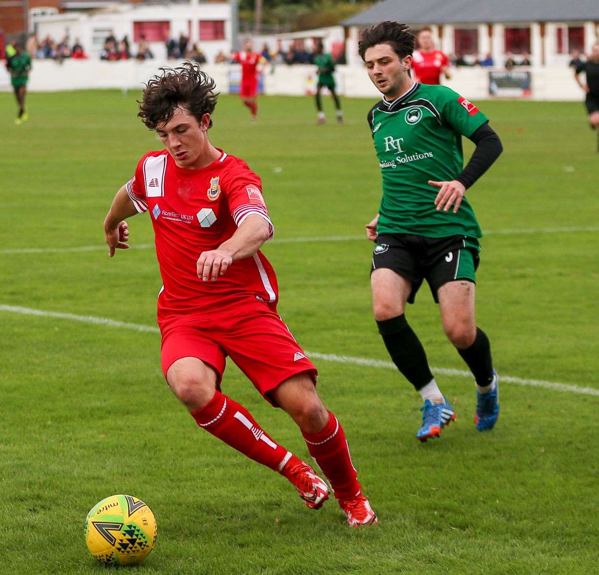 Midfielder Gus Barnes, along with Muhammed Cham, has impressed Oystermen boss Keith McMahon. Picture: Les Biggs