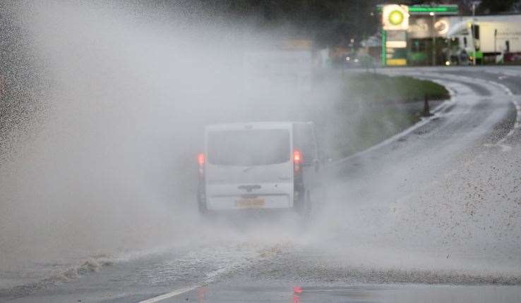 The A20 between Lenham and Harrietsham Picture: UKNIP
