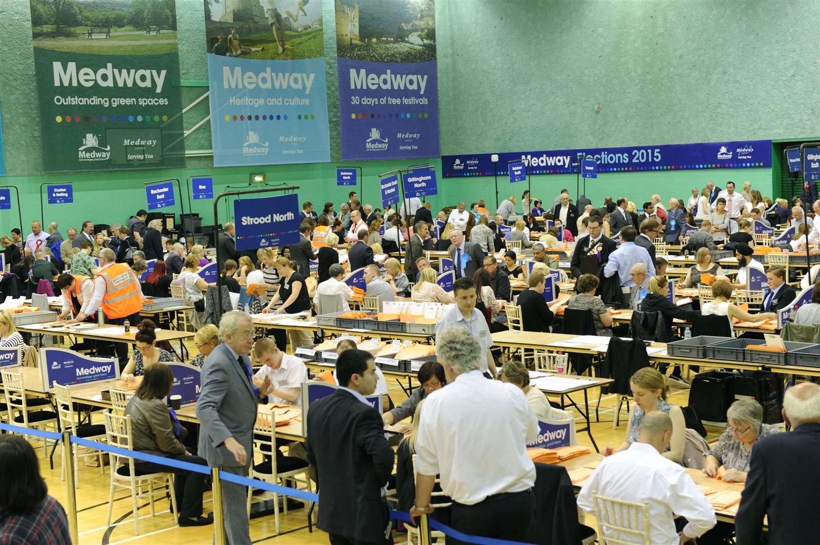 The count at Medway Park went on until after midnight