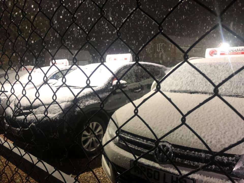 Snow hit parts of Kent (5535954) Picture via @unsnow_updates