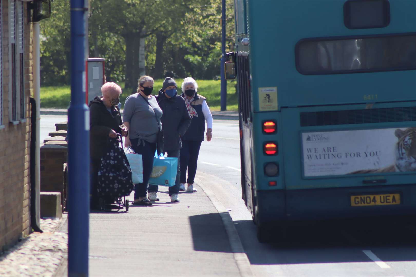 A bus queue in Millennium Way Sheerness. Picture: John Nurden
