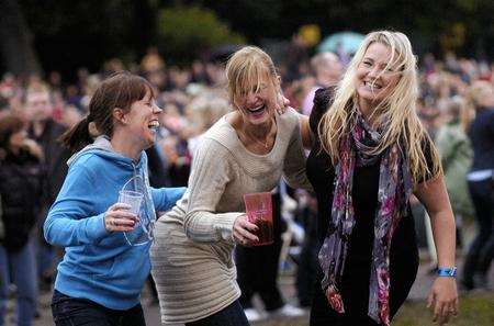 Revellers at the Rochester Castle Concerts