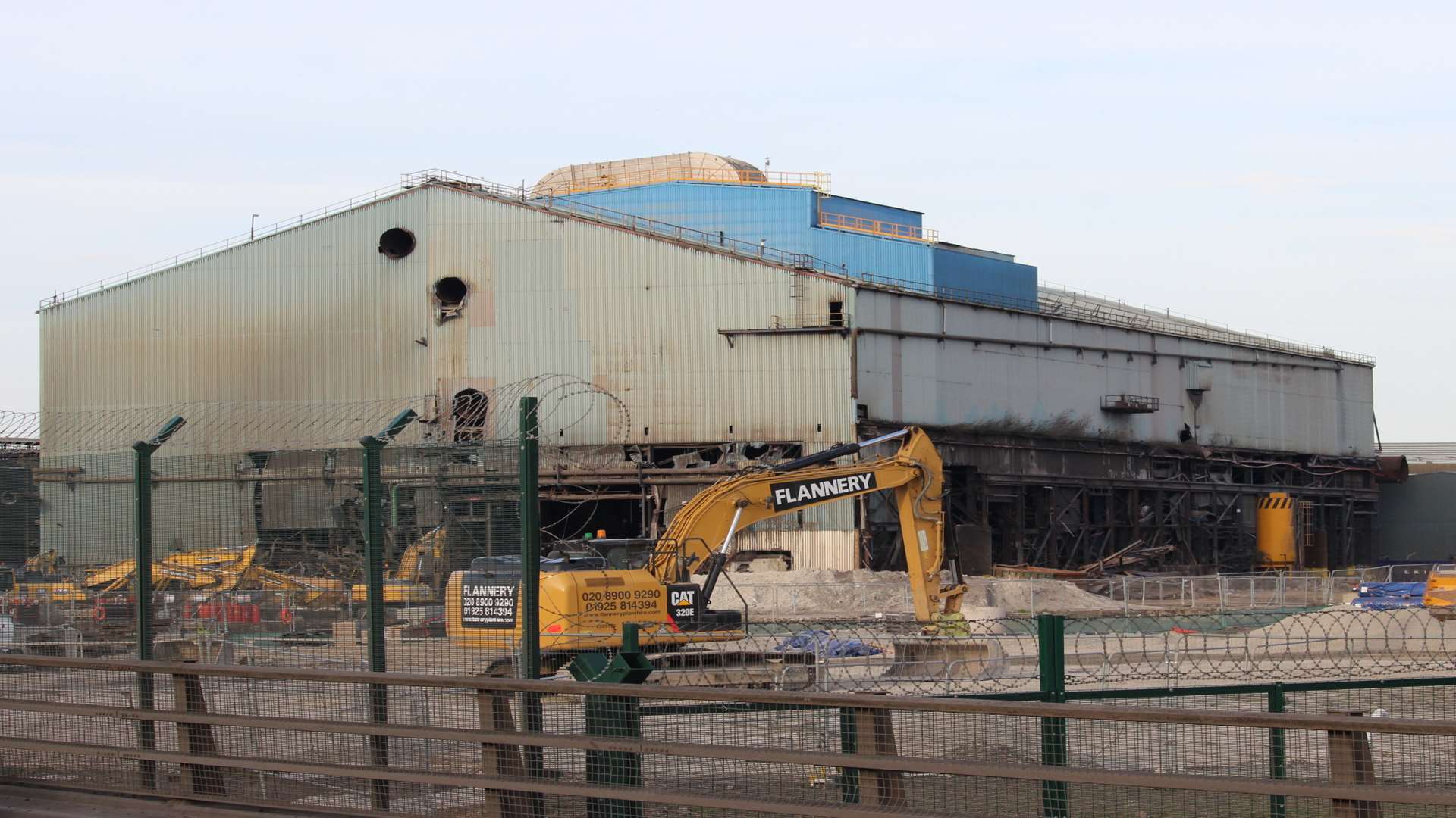 The old Sheerness steel mill in March of this year