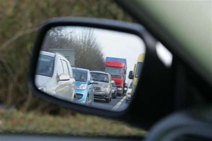 Drivers faced delays on the A249, near Sittingbourne, following a crash