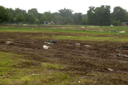 The scene at Mote Park on Saturday, a week after the Big Weekend. Picture: John Wardley