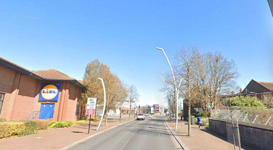 The incident happened in Forge Lane, Ashford. Picture: Google Maps