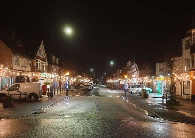 The lights in Tankerton Road. Picture: Julie Corke