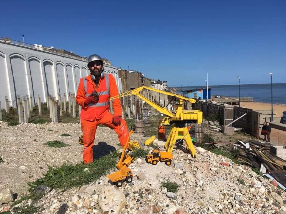 Gary Perkins made the point about inaction of the Pleasurama site in Ramsgate during his election campaign for Thanet District Council as an independent candidate. Picture: Emily Peasgood (8045375)