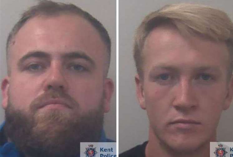 Drug dealers Lewis Spratt and Thomas Ambler were jailed for a total of almost 15 years. Photo: Kent Police