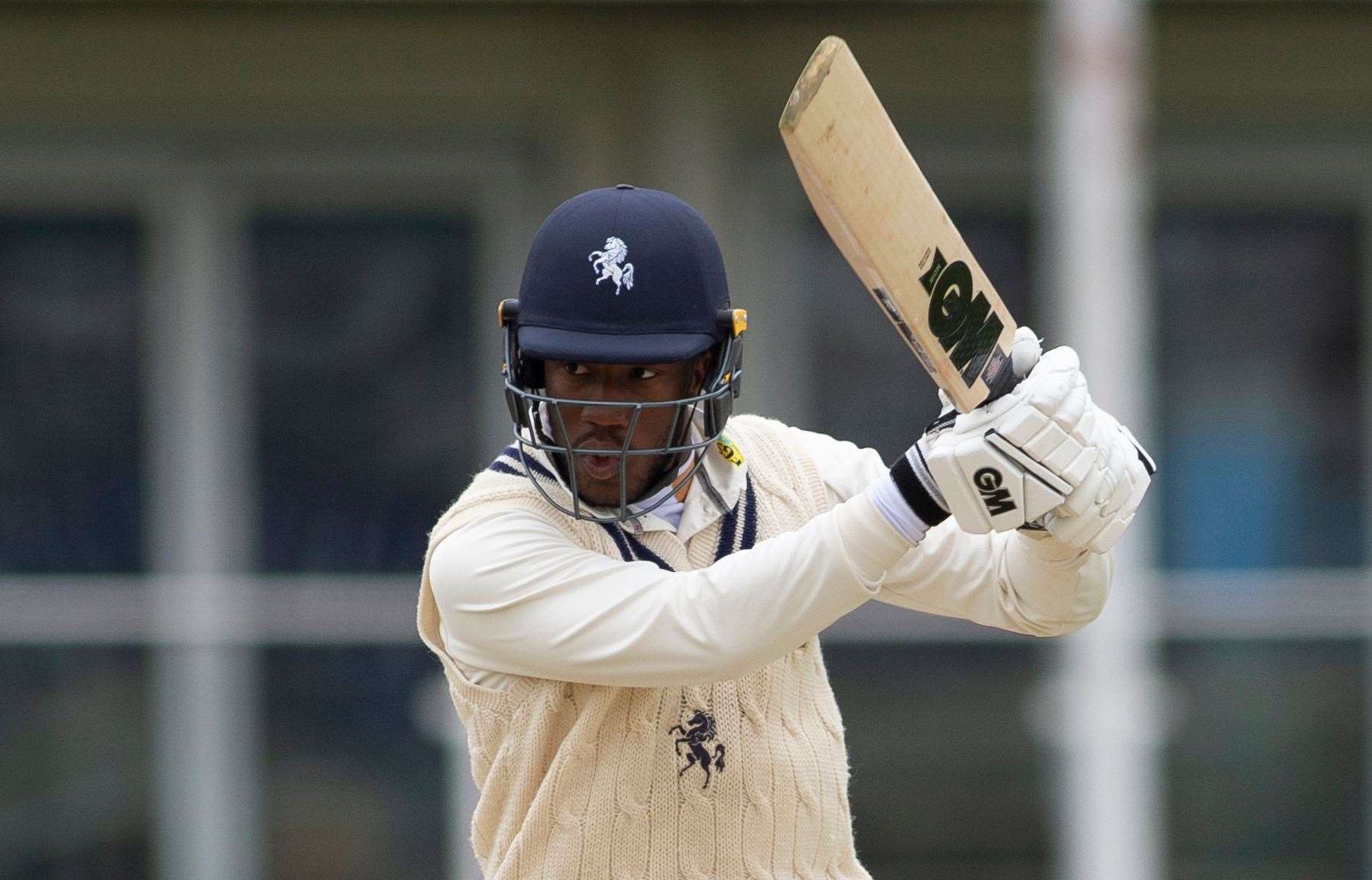 Daniel Bell-Drummond led the Kent fightback with a century against Lancashire. Picture: Ady Kerry