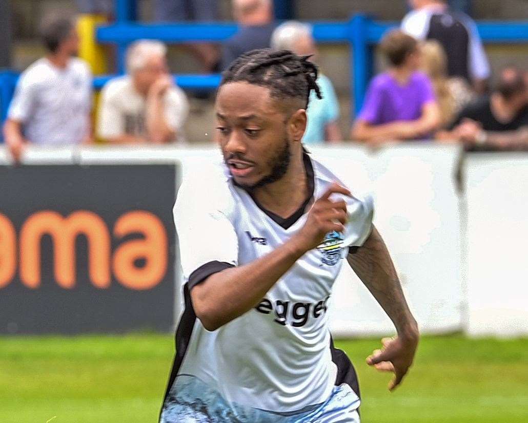 Experienced midfielder Iffy Allen – is a doubt for this Saturday’s home derby against Dartford with a hamstring injury. Picture: Stuart Brock