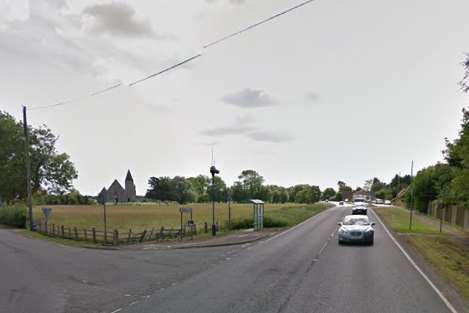 A cyclist was injured in Old Romney. Picture: Google