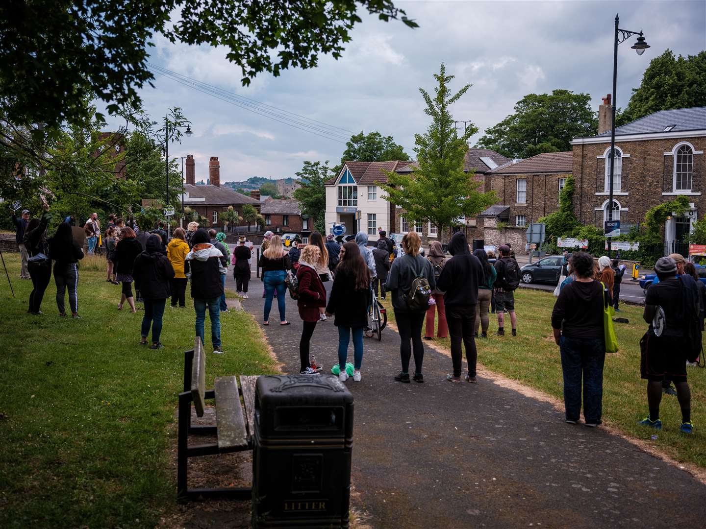 A Black Lives Matter Protest took place at Jackson Fields, Rochester Photo: Yousef Al Nasser