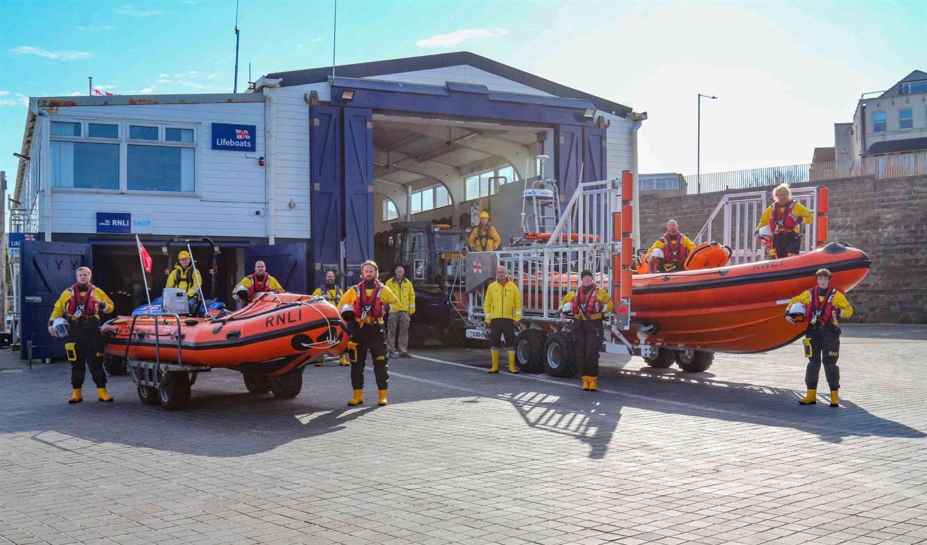 Margate RNLI's B class and D class lifeboats. Picture: Margate RNLI