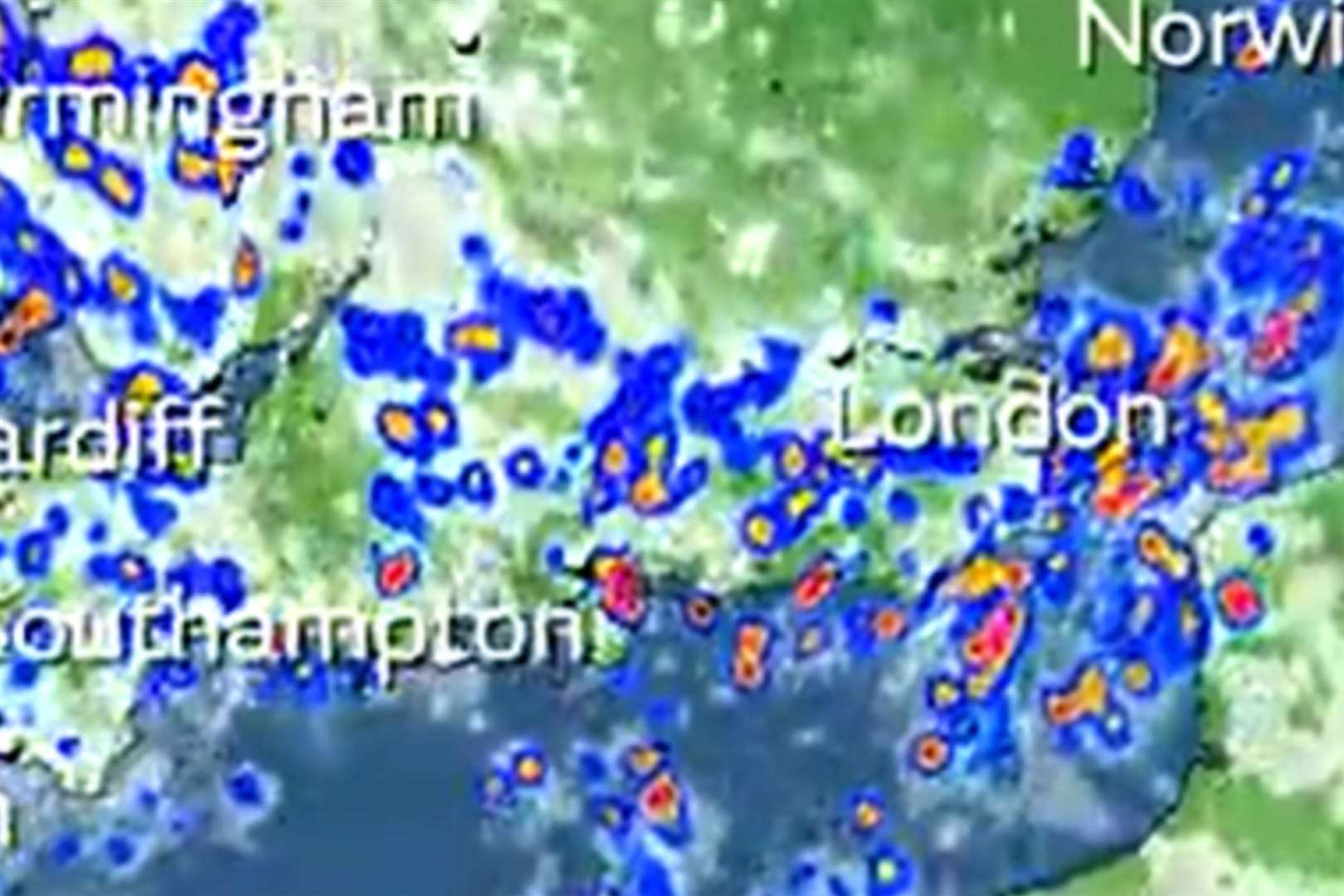 Heavy rain is set to continue throughout Kent this week. Picture: Met Office