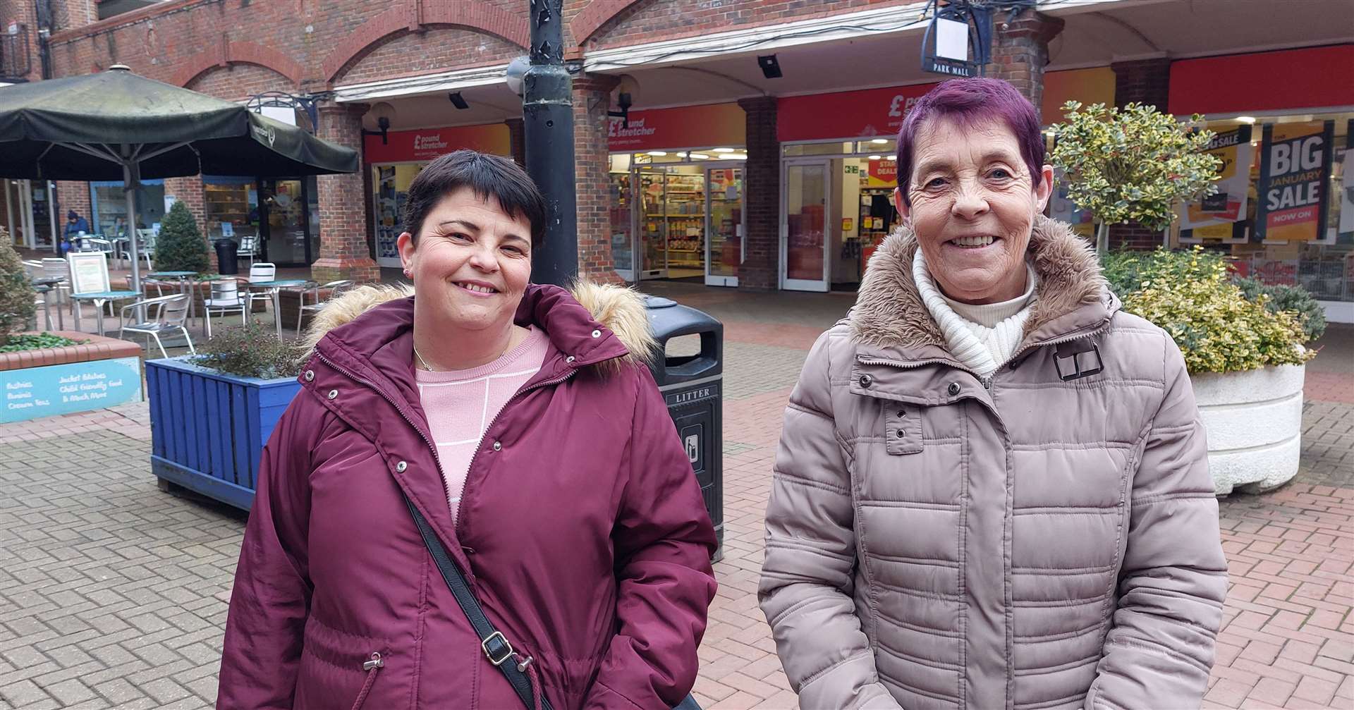 Denise Veryard, right, pictured with Joanne Veryard, would like to see more shops open in Park Mall