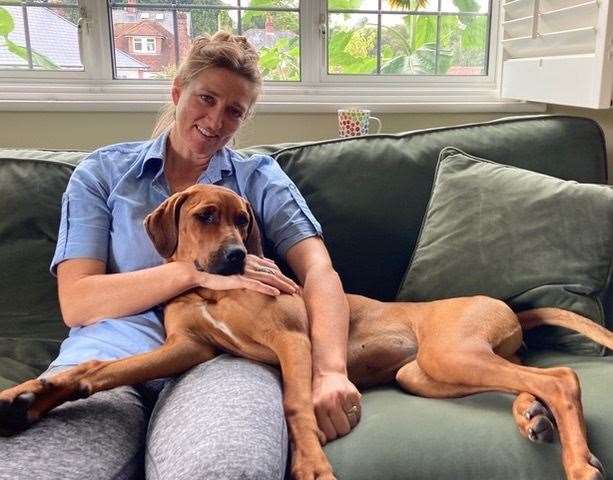 Koba with her owner Thalia Sparling, from Southborough. Picture: Ameet Bhakta