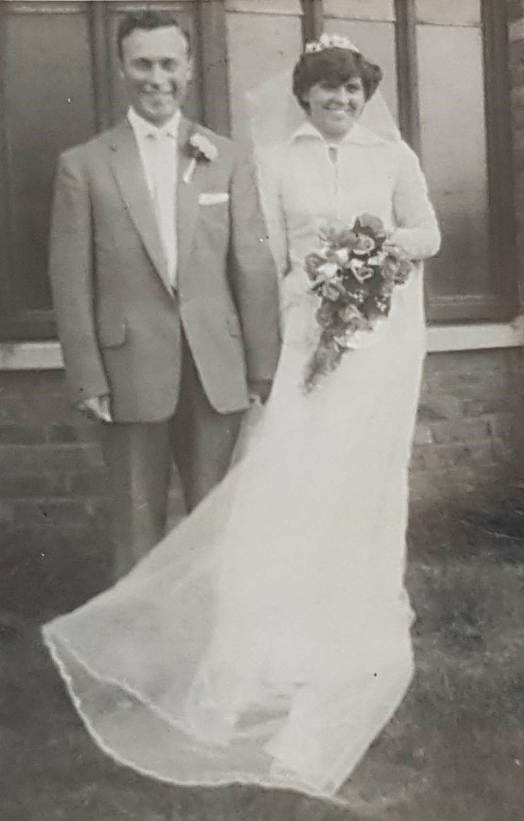 Ken and Shirley Berry on their wedding day at St Justus Church Rochester, June, 21, 1958 (2814560)