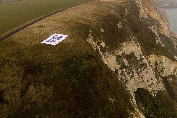 Bird's eye view of the bannet at Abbot's Cliff. Picture; the office of Antony Hook MEP