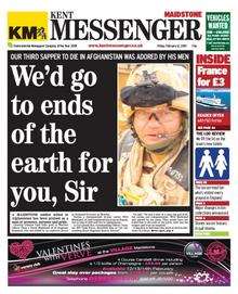 Kent Messenger front page Feb 12