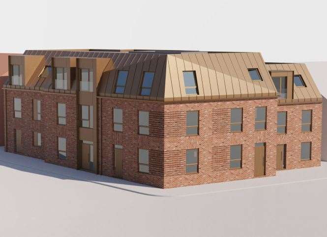 How the new flats could look if the plans for the Two Bells site are approved. Picture: John Cullum