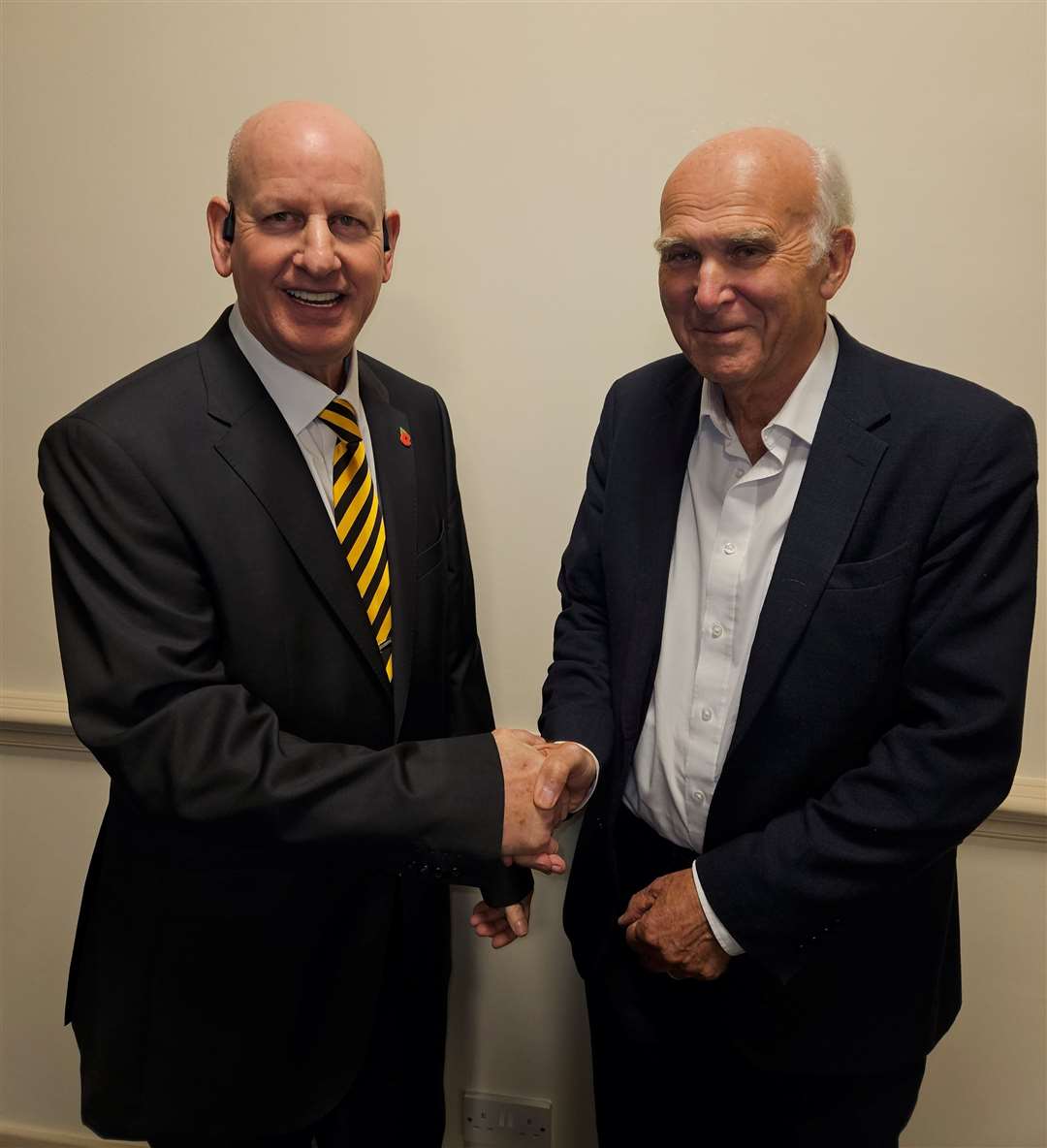 Dave Naghi with Vince Cable