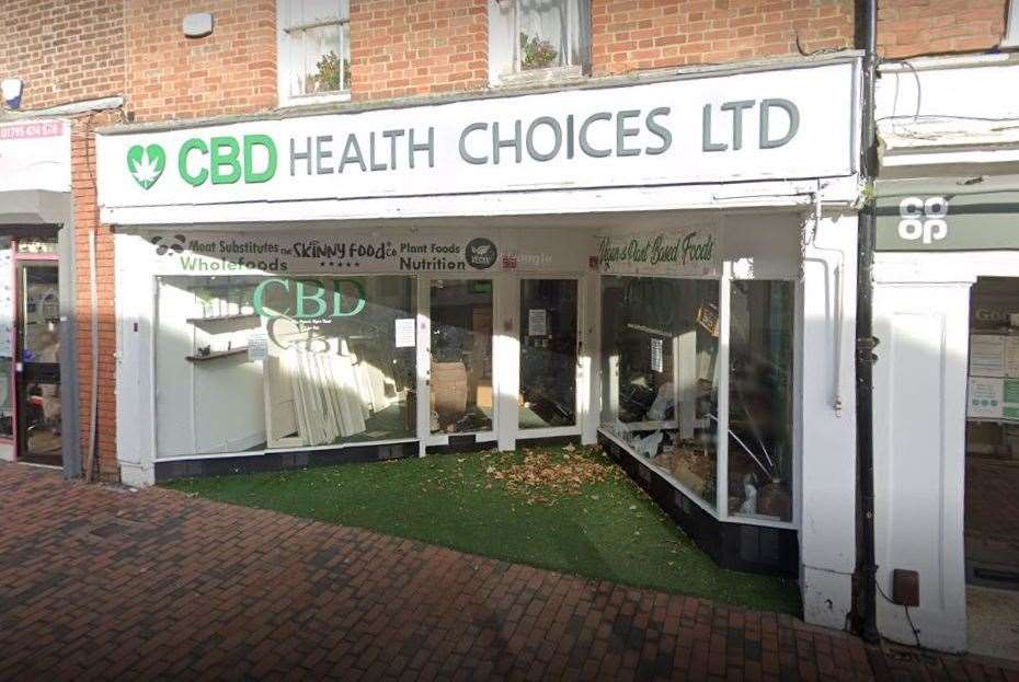 The CBD Health Choices Ltd store in Sittingbourne closed 18 months ago. Picture: Google Maps
