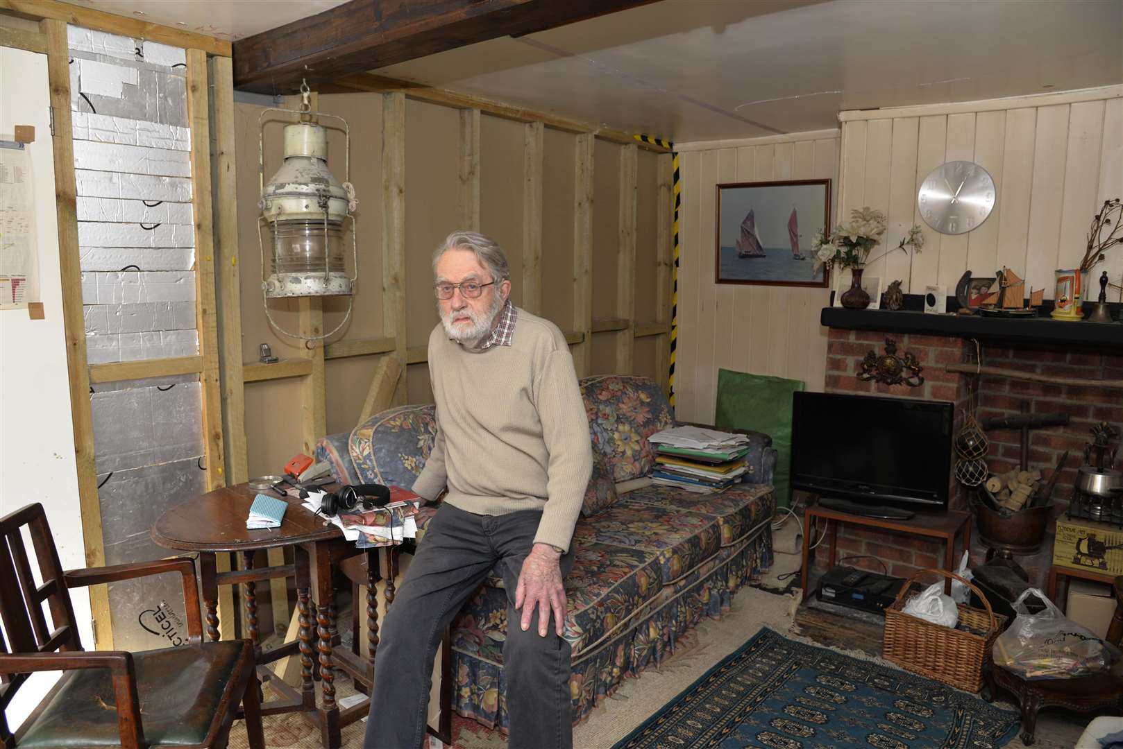 Derrick Bensted at his home in 2016