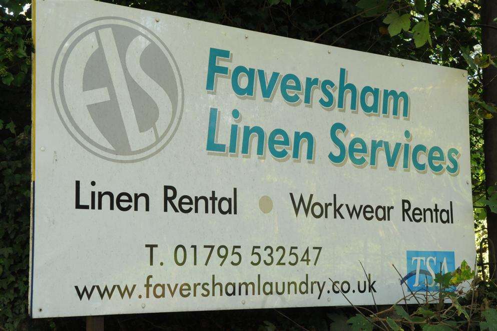 The former Faversham Linen Services site, which will be developed