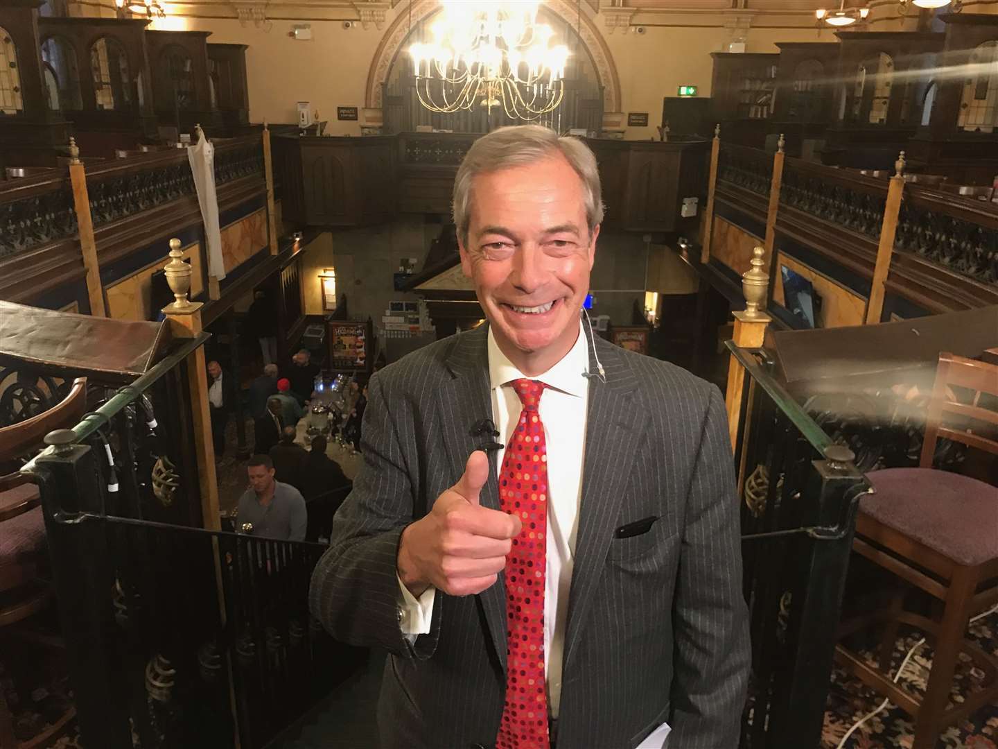 Nigel Farage at the Samuel Peto in October