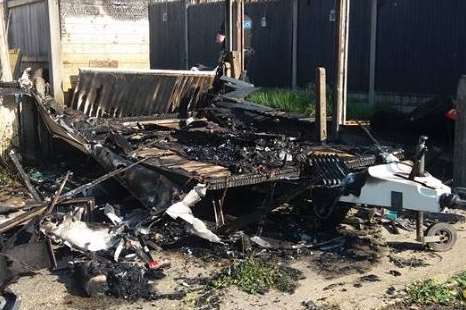 It is believed to have been started deliberately. Picture: Dane Valley Councillors