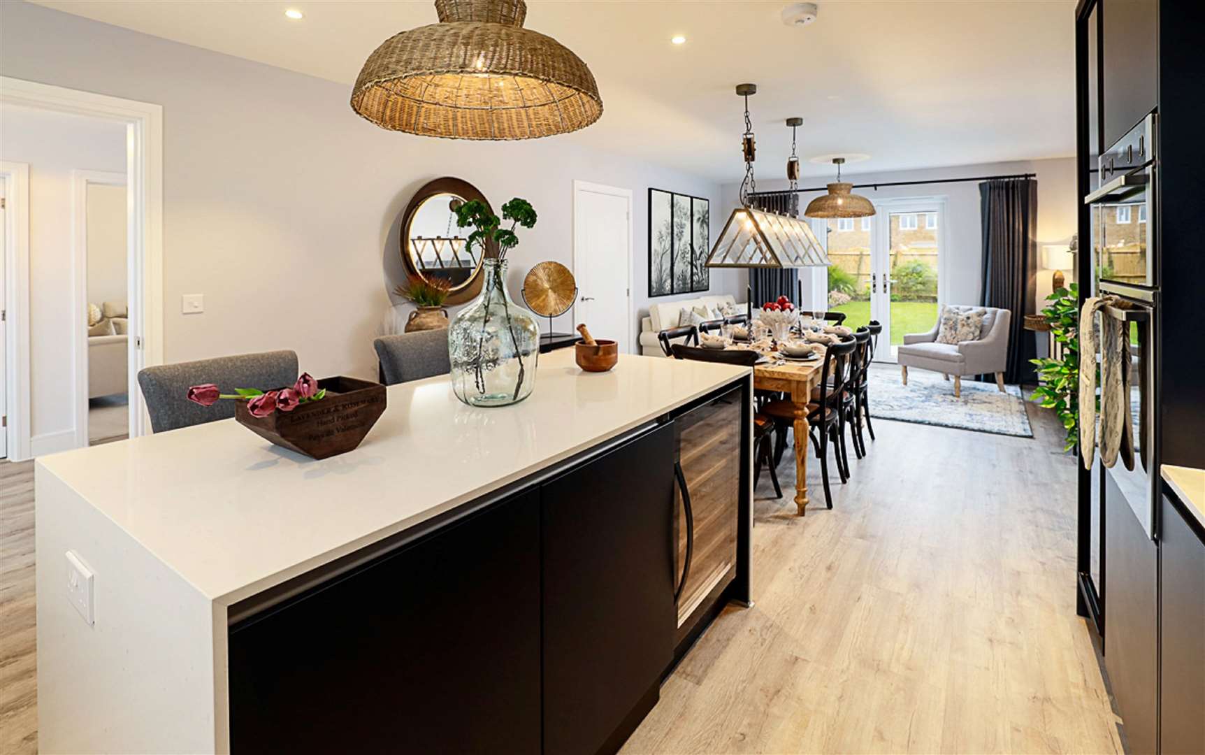 The kitchen at the showhome at Mulberry Place. Picture: Pentland Homes