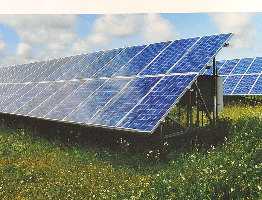 A solar farm site in Cornwall